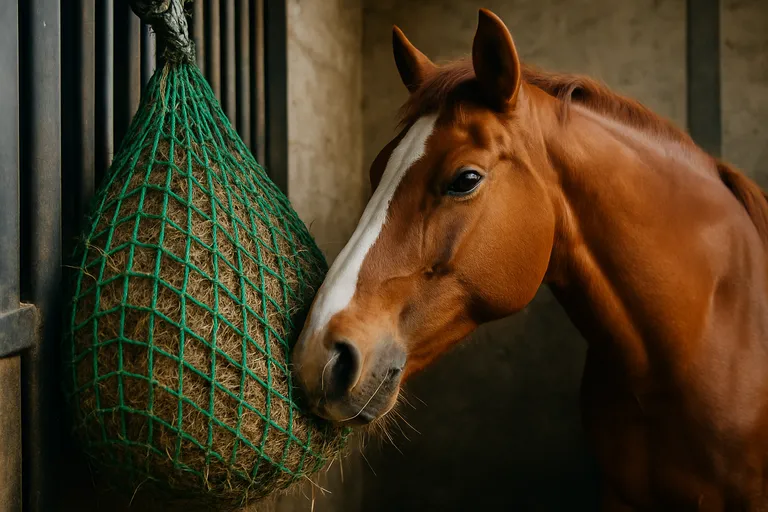 Hoe werkt een slowfeeder in de stal?
